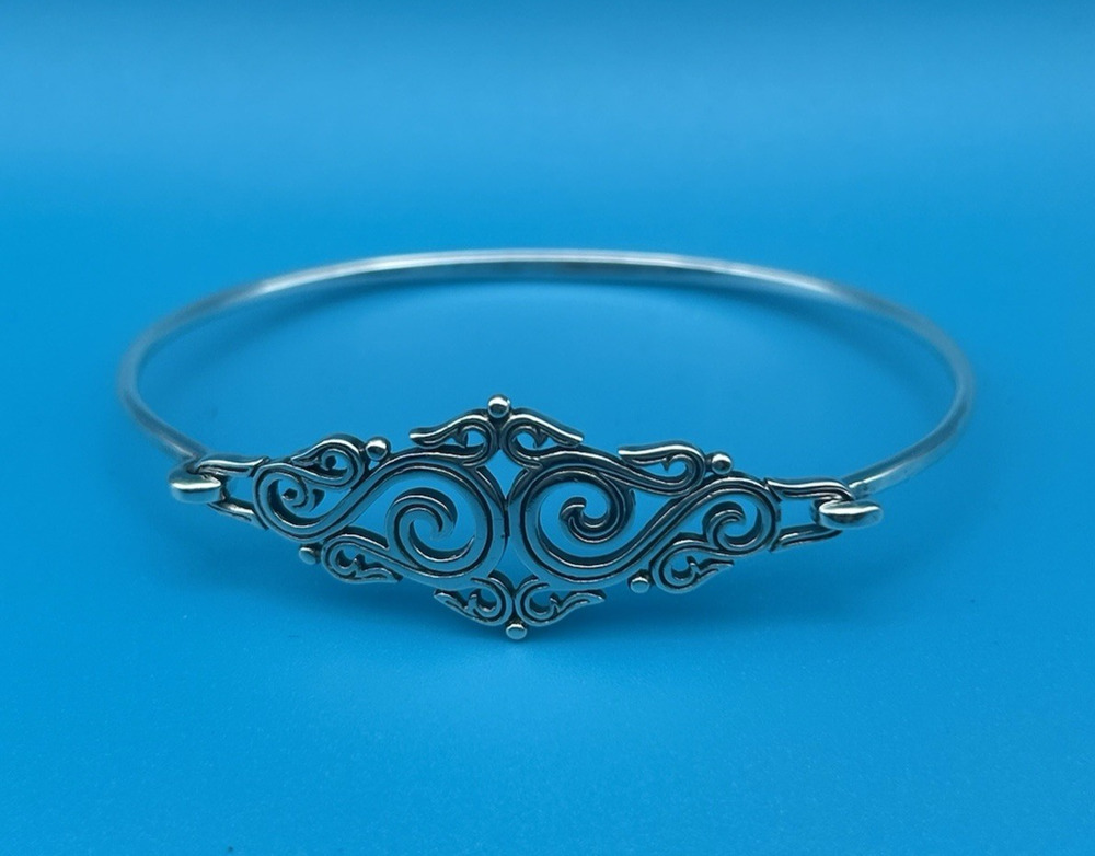 James Avery Sorento Retired 925 Sterling Silver Hook-On Bangle Bracelet